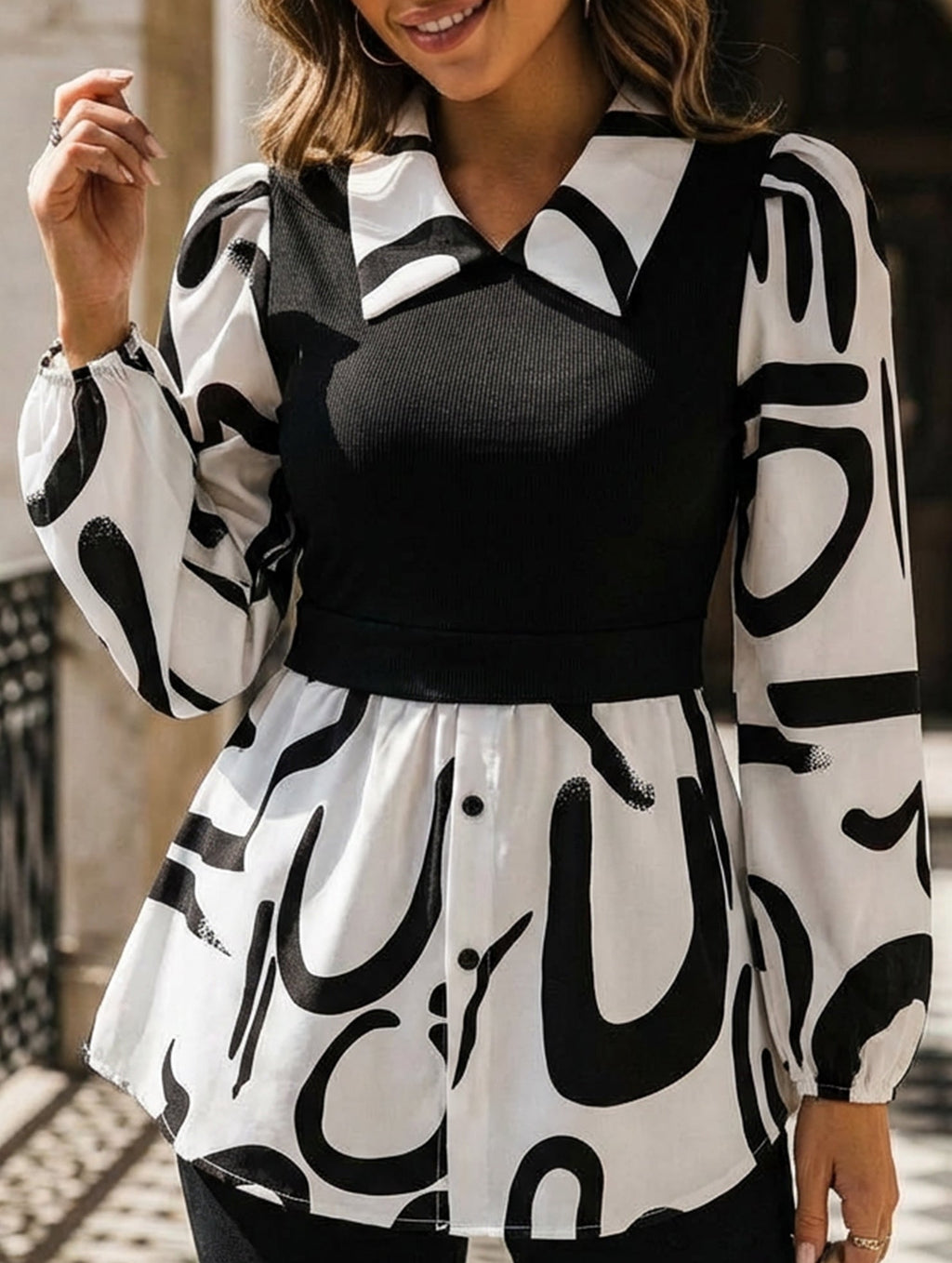 Women’s Graphic Print Layered Vest Top | Dripiume