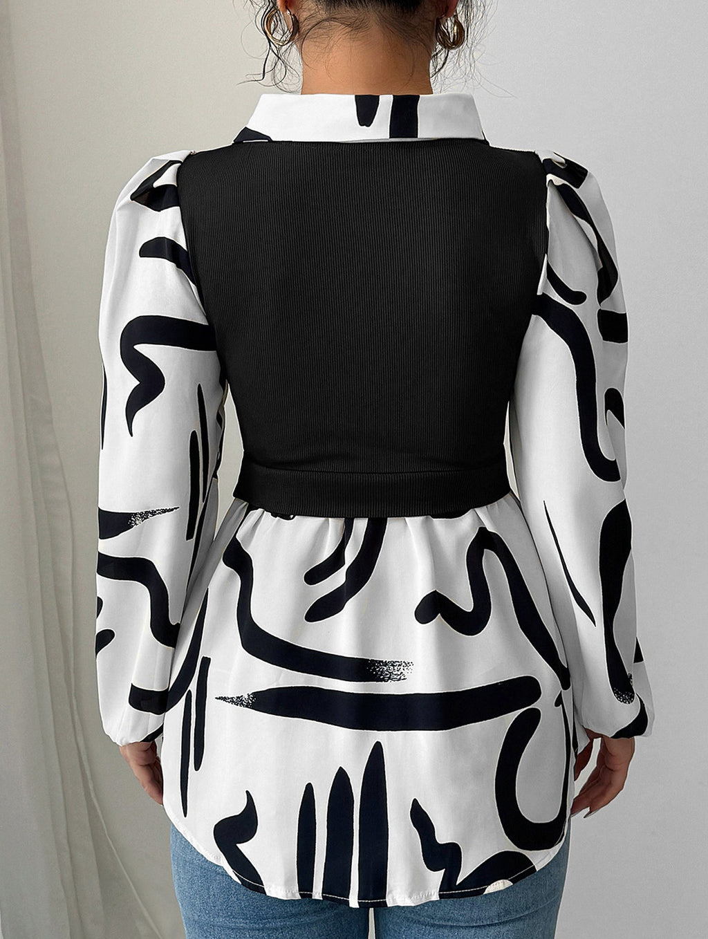 Women’s Graphic Print Layered Vest Top | Dripiume