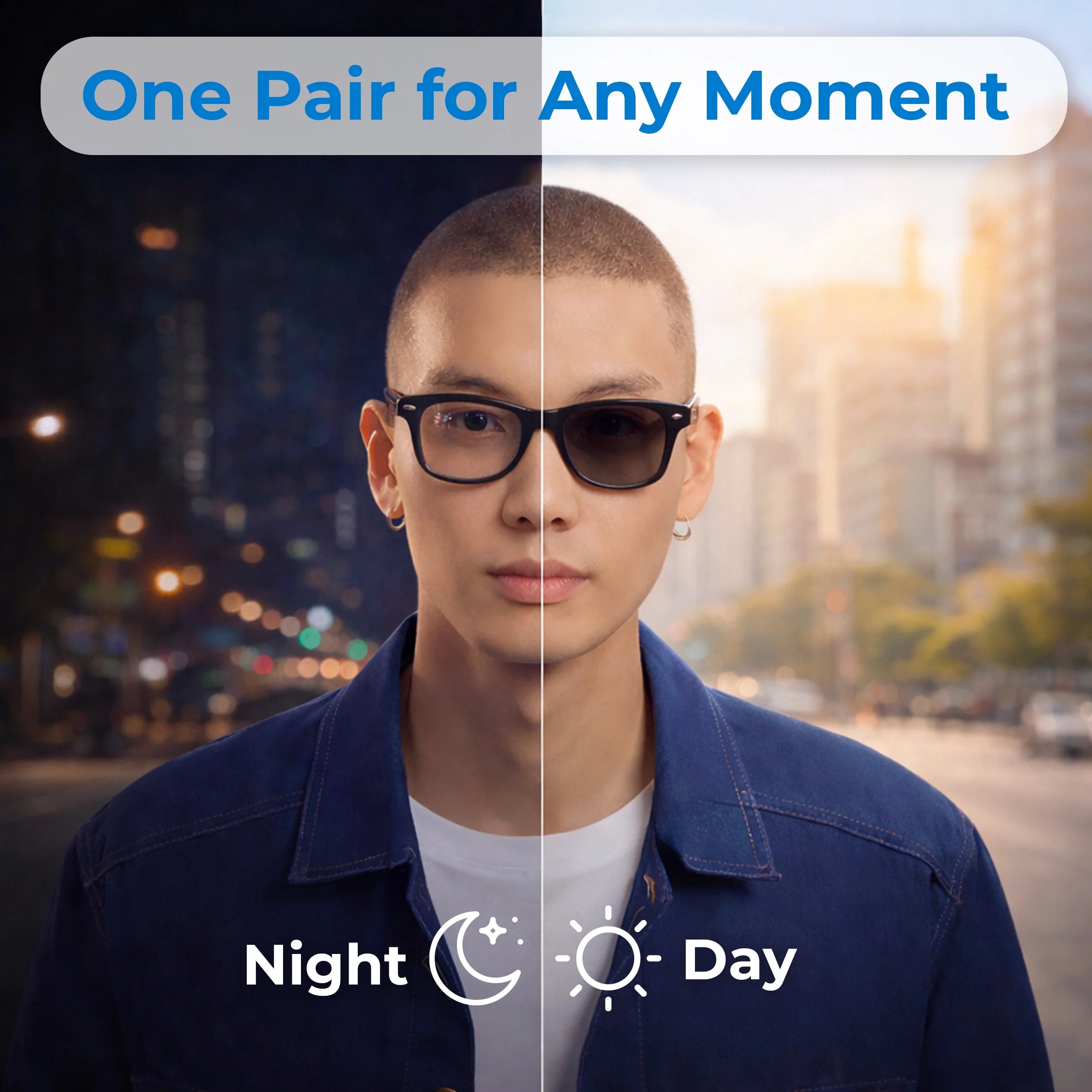 Smart AI Glasses with HD Camera & Translation – VisionSync Pro