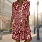 Solara | Chic and Comfortable Floral Midi Dress for Women