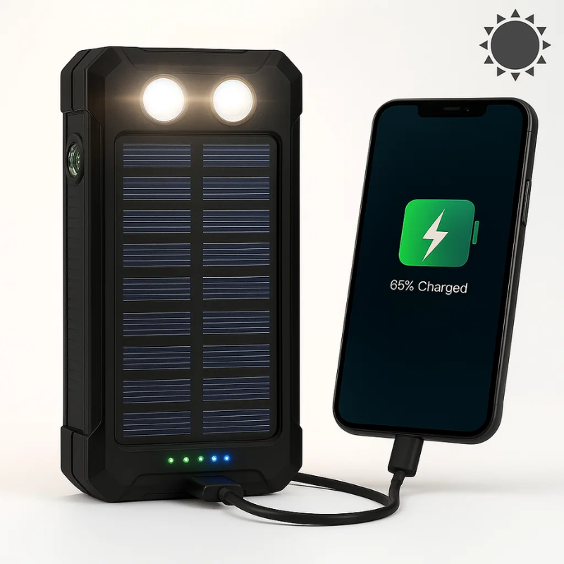 500.000mAh Solar Charger Waterproof Power Bank External