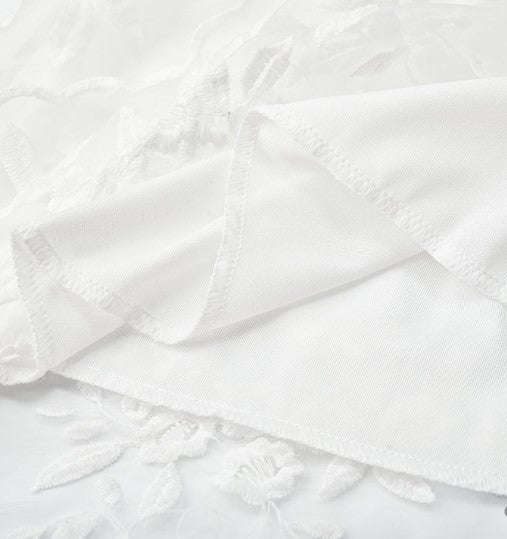 White Backless Short Dress with V-Neck | Naomi