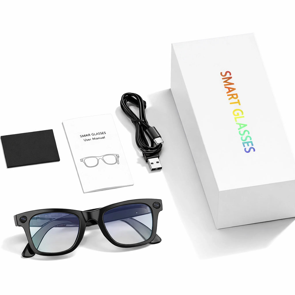 Smart AI Glasses with HD Camera & Translation – VisionSync Pro