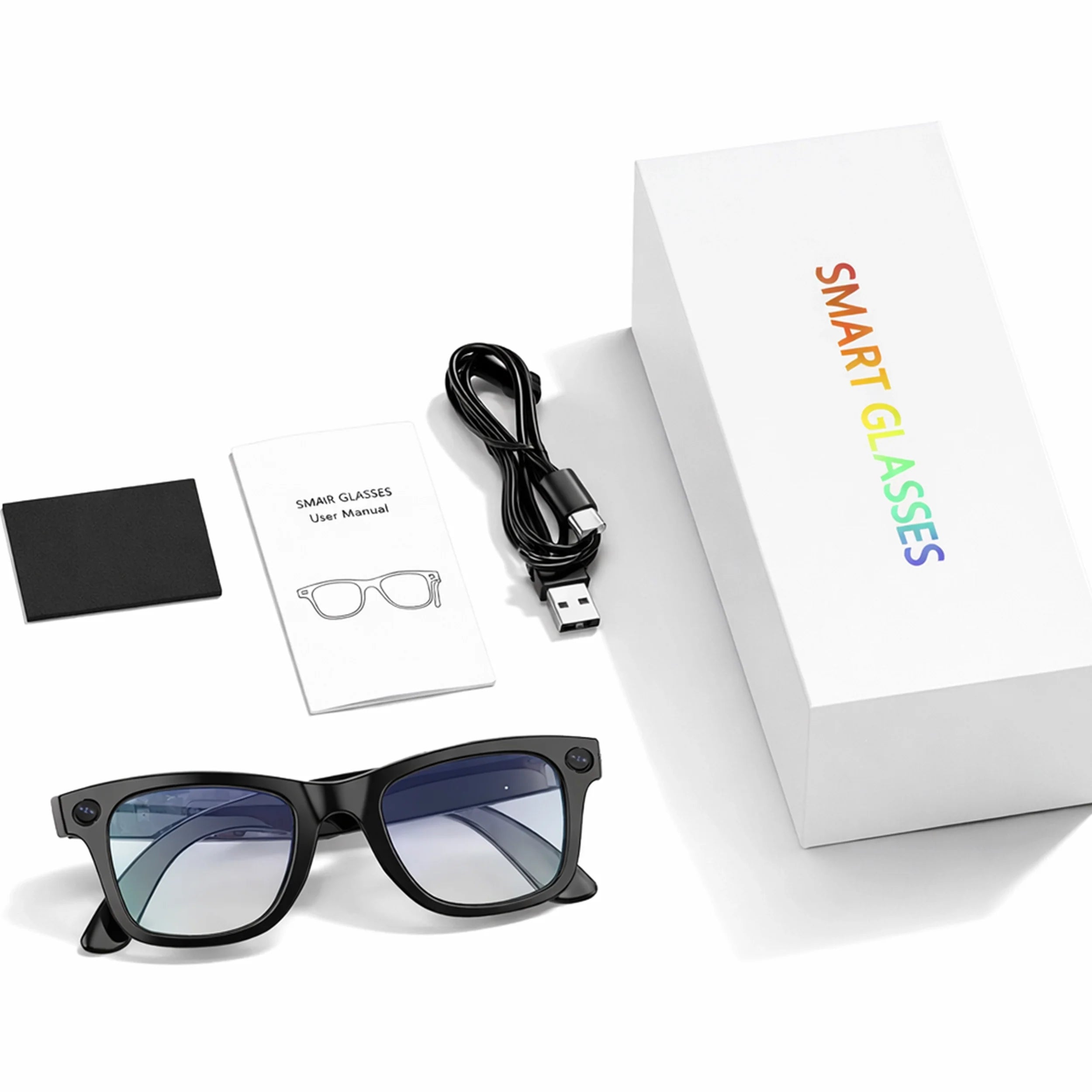 Smart AI Glasses with HD Camera & Translation – VisionSync Pro