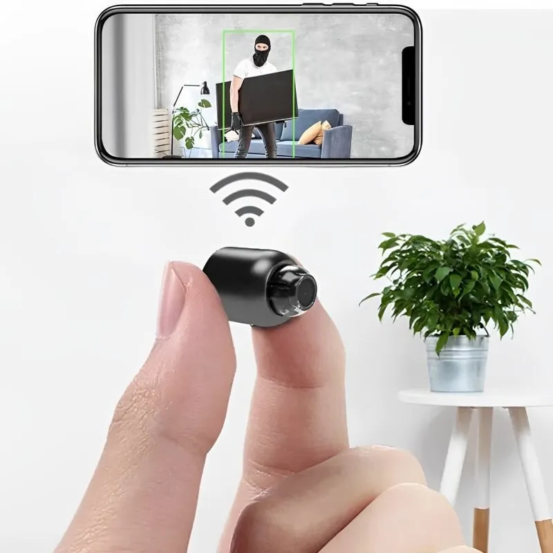 Mini WiFi Camera 1080p HD Wireless Indoor Security Camera Night Vision Compact