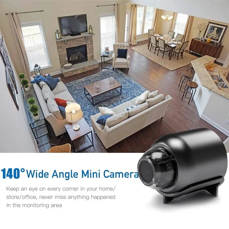 Mini WiFi Camera 1080p HD Wireless Indoor Security Camera Night Vision Compact