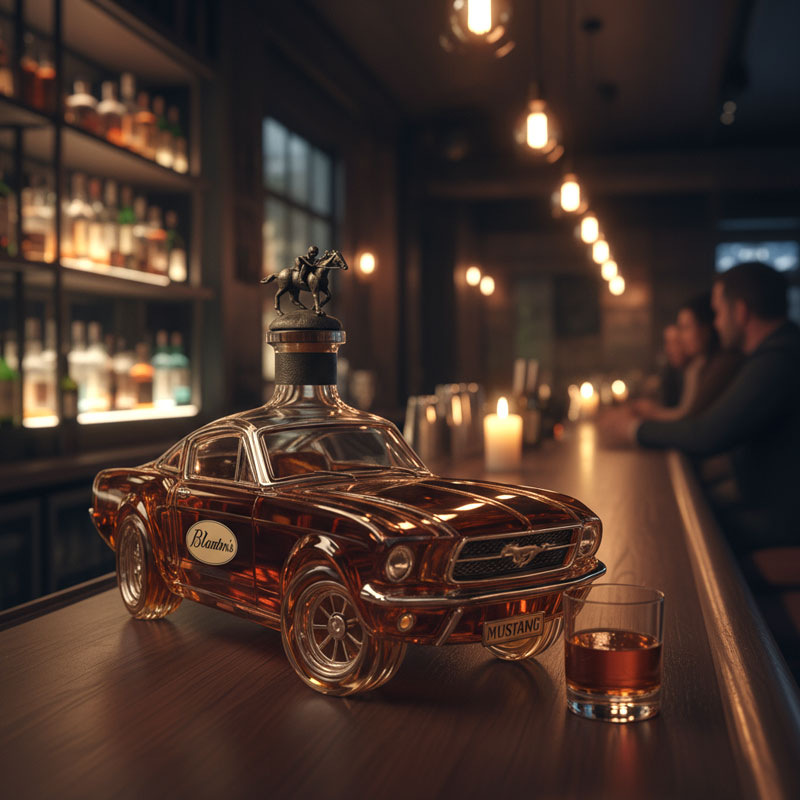 Mustang Car-Shaped Whiskey Decanter for Home Bar