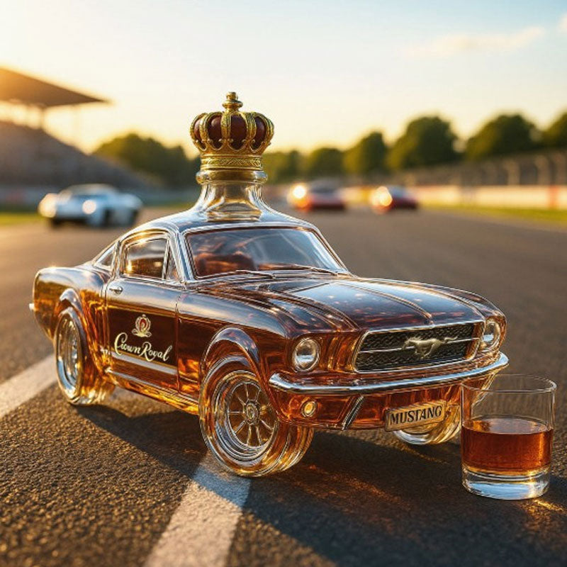 Mustang Car-Shaped Whiskey Decanter for Home Bar