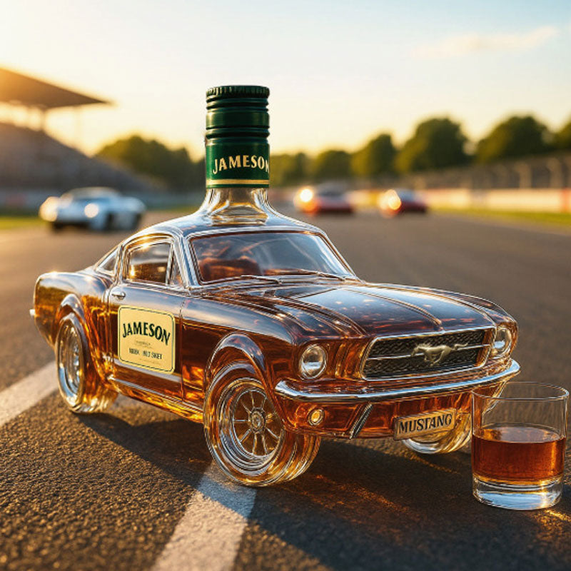 Mustang Car-Shaped Whiskey Decanter for Home Bar