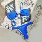 Chic & Stylish Ladies' Bikini with Elegant Floral Accents and Delicate Lace Details