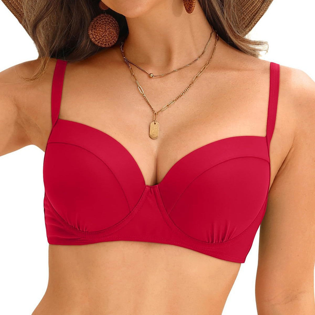Women’s Balconette Bikini Top – Underwire Support & Elegant Fit | Dripiume