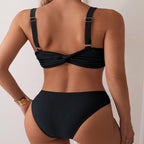 High-Waisted Bikini Set for Women with Sculpting Fit and Modern Swim Design