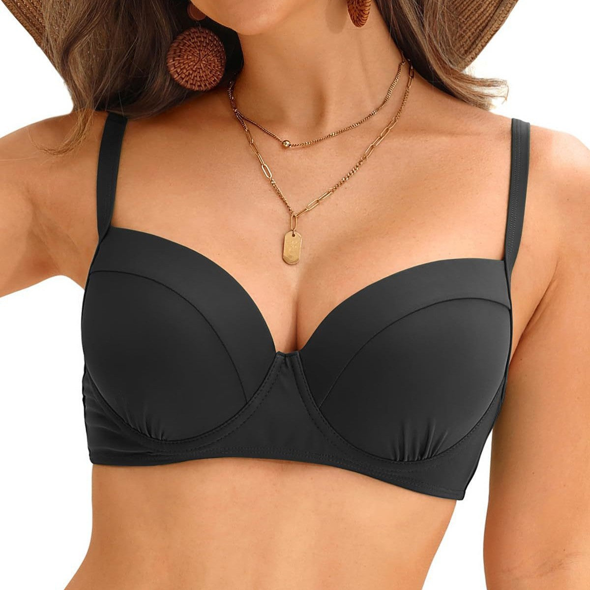 Women’s Balconette Bikini Top – Underwire Support & Elegant Fit | Dripiume