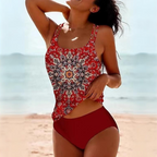 Josie | Two-Piece Tankini Set for Women with Boho Print | Slim Fit