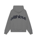Oversized Minimalist Unisex Hoodie - Design 'With Love'