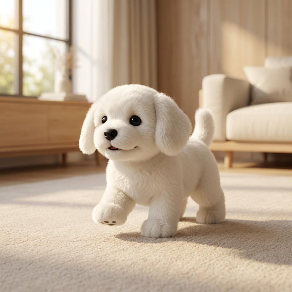 Plush Toy Interactive Dog Realistic Moving Soft Puppy