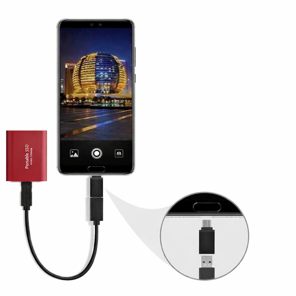 Compact High-Speed Portable SSD External Drive - Premium Quality