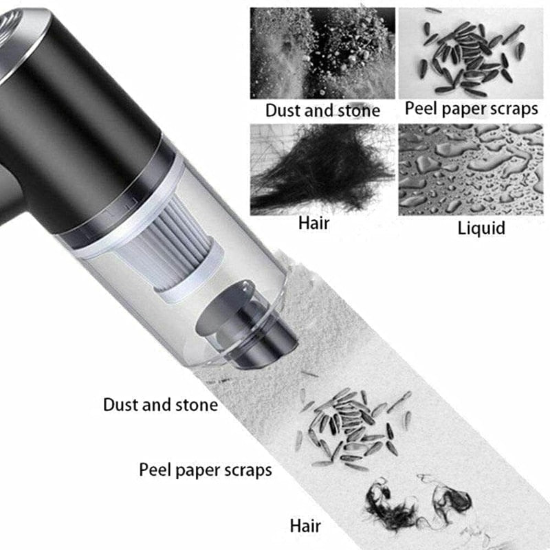 AeroClean USB Rechargeable Cordless Mini Vacuum Cleaner with Powerful Suction