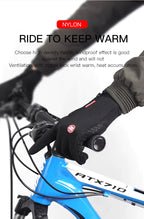Winter Thermal Touchscreen Gloves – Windproof & Water-Resistant, Non-Slip Unisex Gloves for Cycling and Cold Weather
