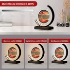 Deep Sea Sandscapes: Illuminated Sand Art for Serene Home Decor