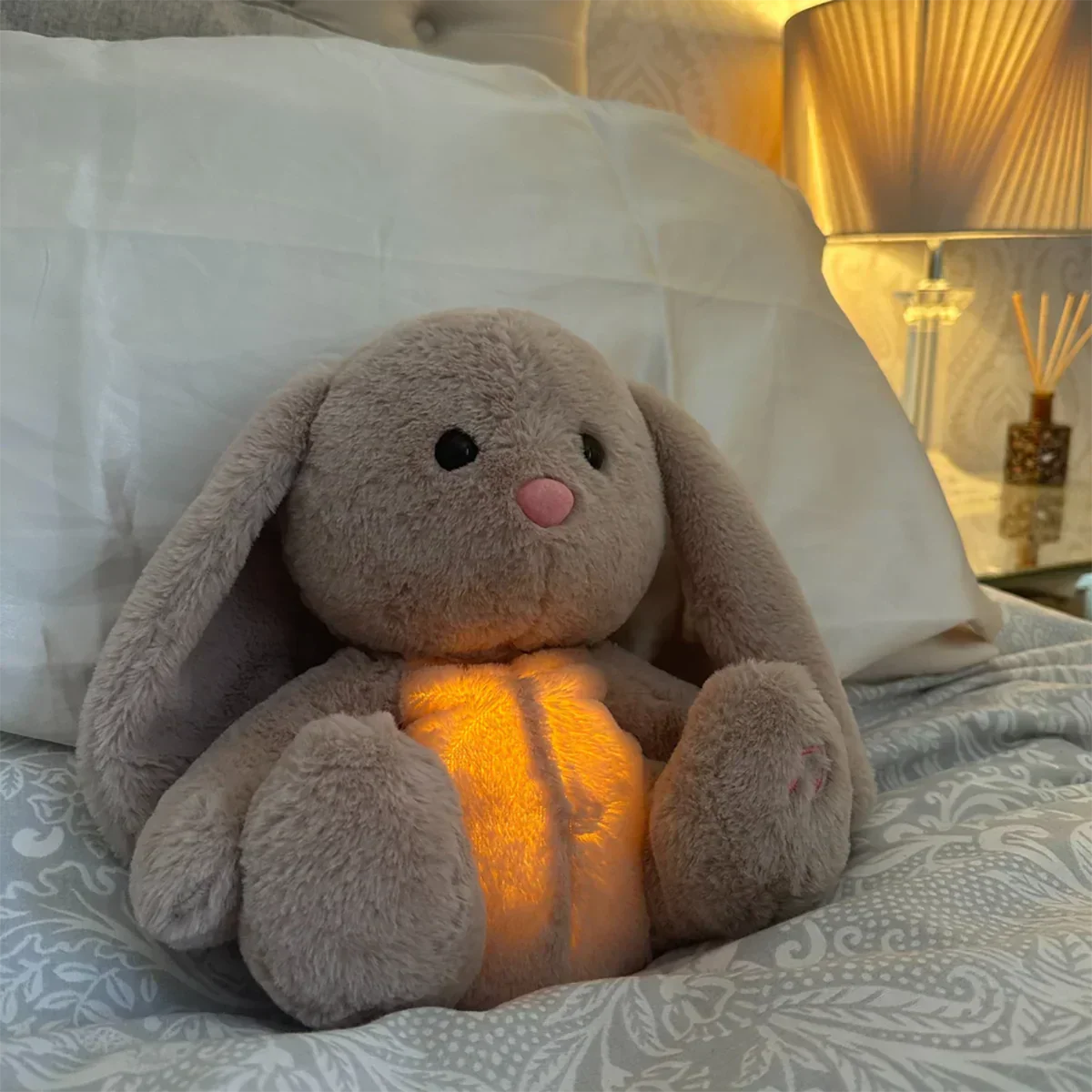 Breathing Bunny Plush Toy – Soft Calming Sleep Companion Stuffed Animal