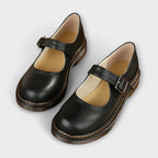 Women’s Mary Jane Shoes With Buckle Strap And Flat Sole