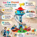 Kids Car Slide Tower Playset – TurboTrack Adventure