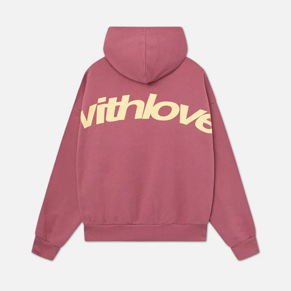 Oversized Minimalist Unisex Hoodie - Design 'With Love'