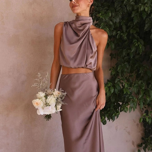 Women’s Satin Two-Piece Set