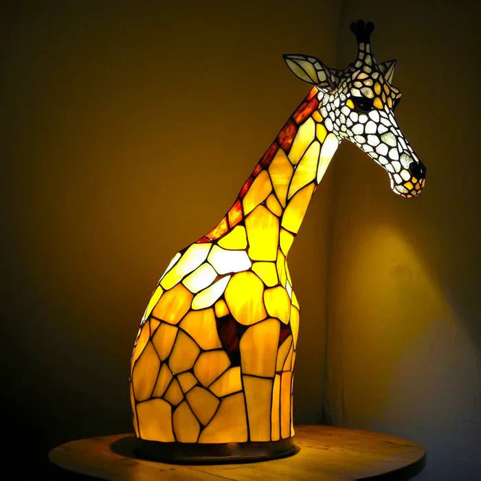 Stained Glass Artistic Table Lamp – Lumivara Mosaic