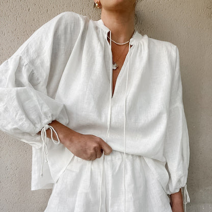 Women’s Cotton Linen Two-Piece Set