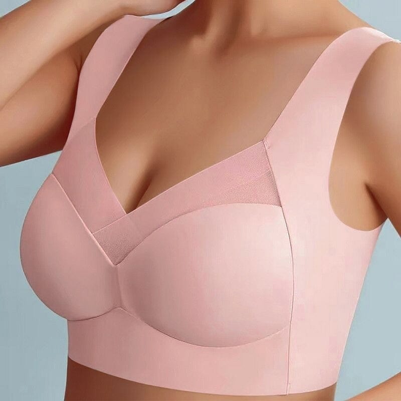 B - Women’s Wireless Push Up Seamless Bra – Comfortable Support Bra