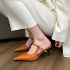 Women’s Pointed Toe High Heel Mules