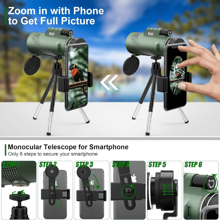 Compact 600x Ultra-Zoom Monocular