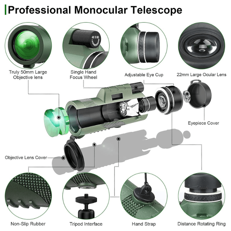 Compact 600x Ultra-Zoom Monocular