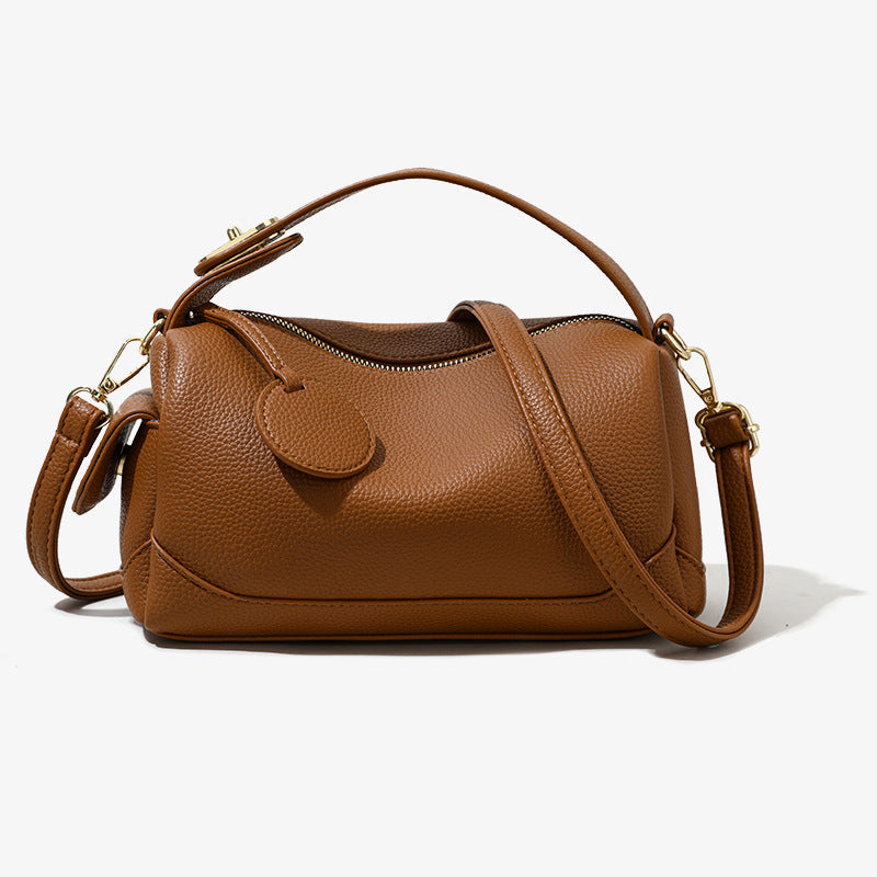Soft Leather Pillow Crossbody Bag