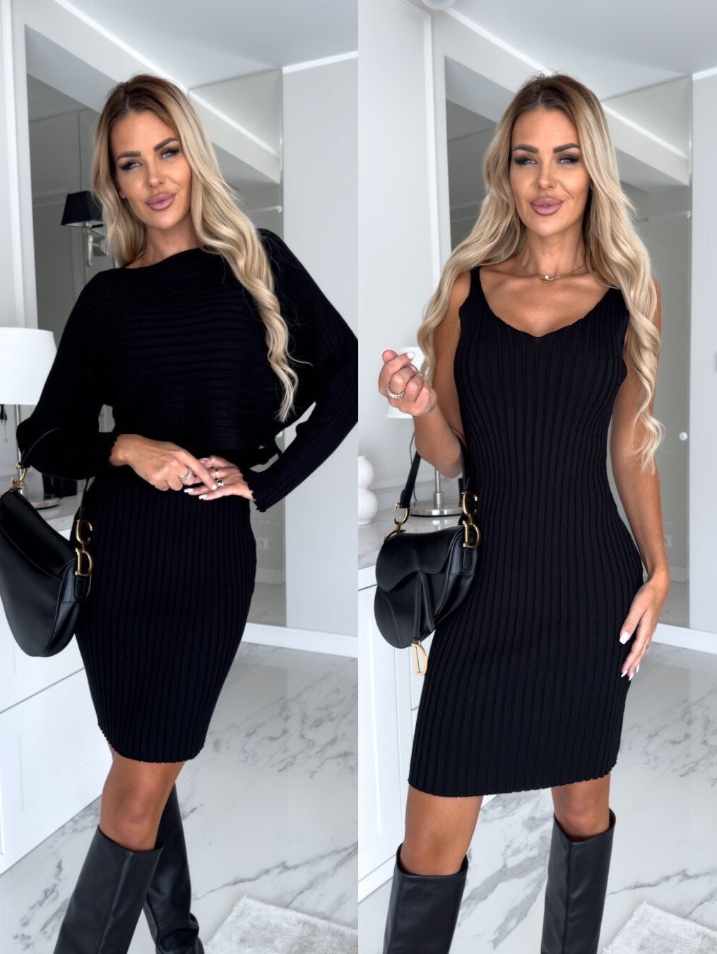 Women’s 2-Piece Knit Sweater & Bodycon Dress Set