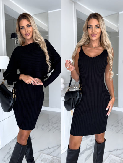 Women’s 2-Piece Knit Sweater & Bodycon Dress Set