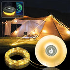 RGB Camping Lantern with 10m LED Light String Rechargeable Outdoor Tent Light