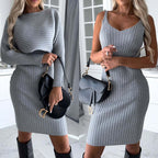 Women’s 2-Piece Knit Sweater & Bodycon Dress Set