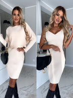 Women’s 2-Piece Knit Sweater & Bodycon Dress Set