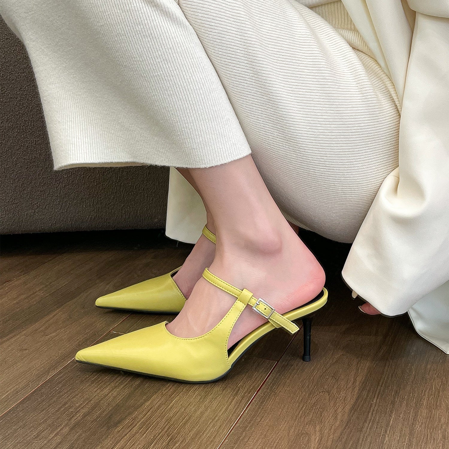 Women’s Pointed Toe High Heel Mules