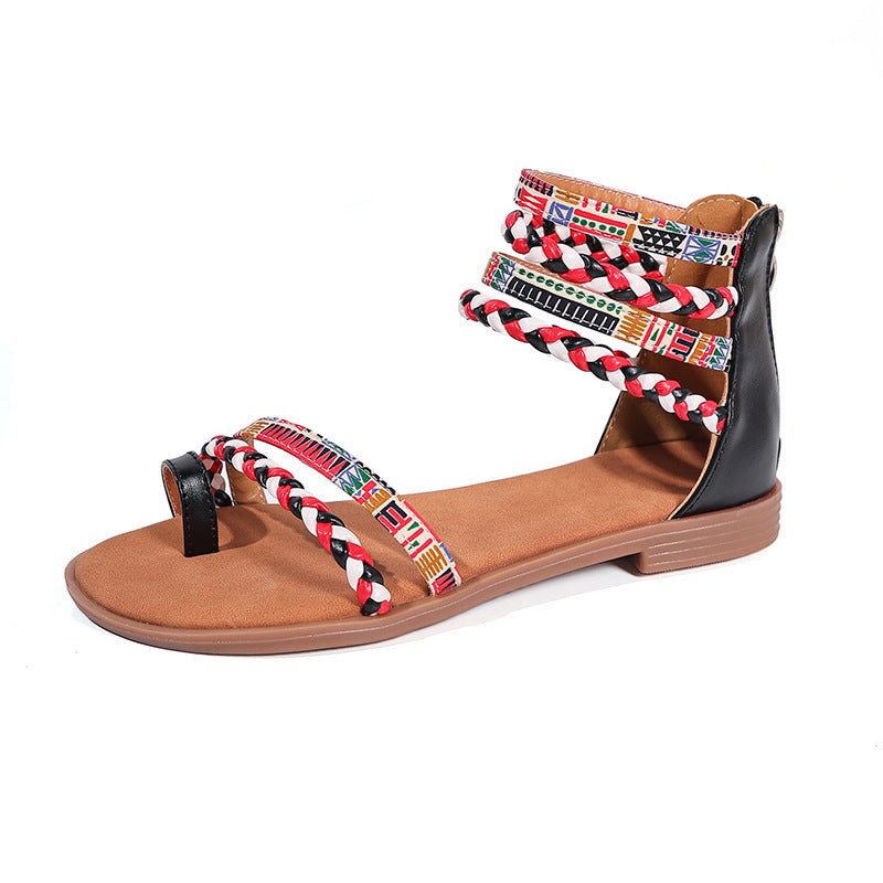 Bohemian Ethnic Flat Sandals