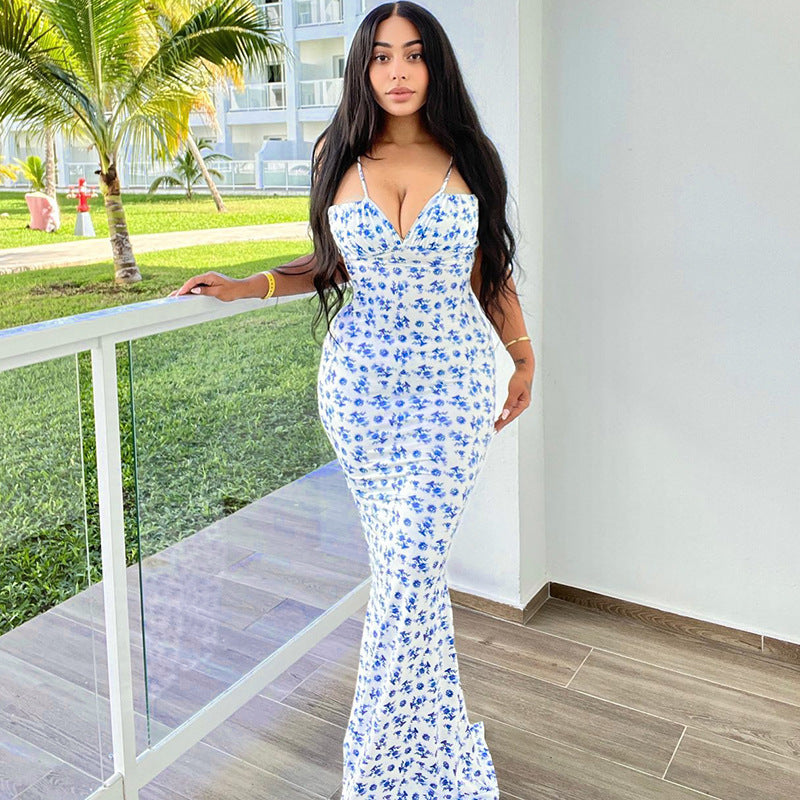 Floral Print Maxi Dress