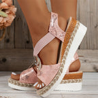 Women’s Peep Toe Wedge Sandals