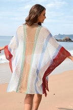 Plus Size Crochet Beach Cover Up – Oversized Swimwear Kimono | Dripiume