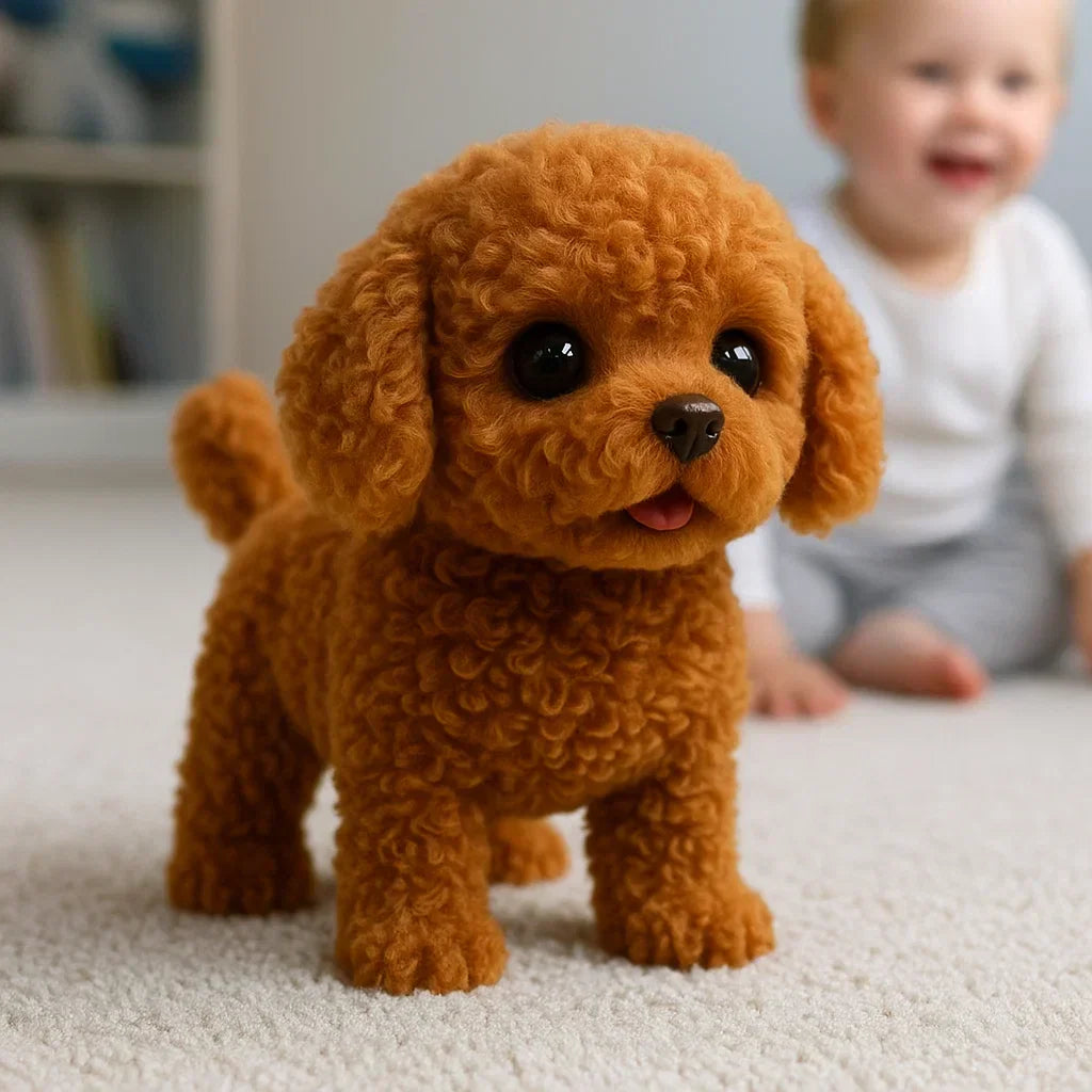 Engaging Plush Robotic Dog Toy