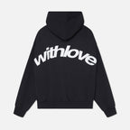 Oversized Minimalist Unisex Hoodie - Design 'With Love'