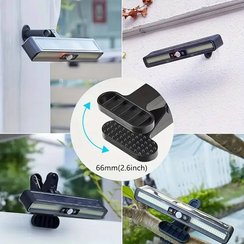 Portable Solar Fence Light Set - 2 Pieces