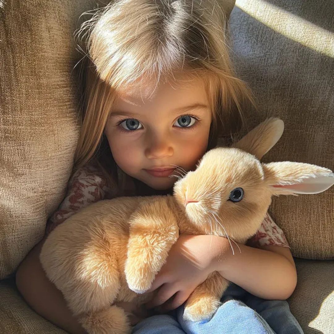 Children’s Plush Bunny Toy Lifelike Interactive Companion